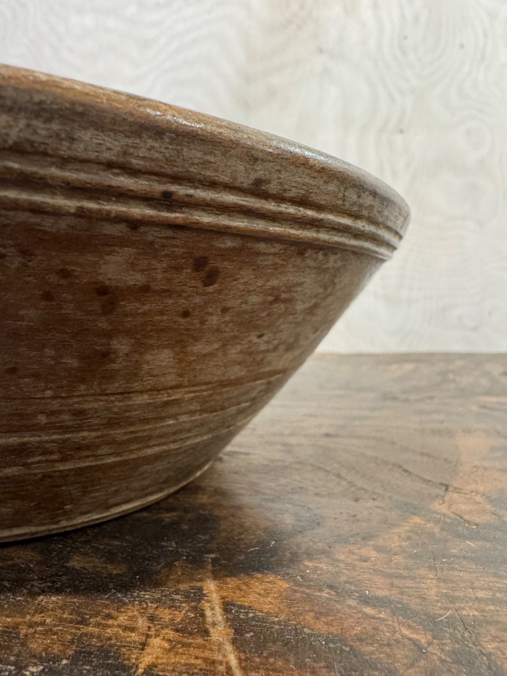 Antique Wooden Bowl View XI