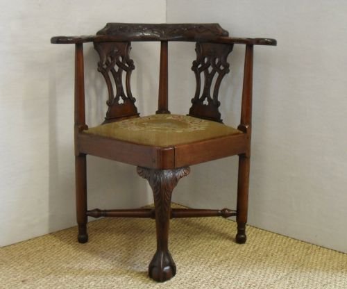 Walnut Corner Chair