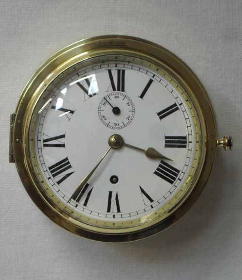 Brass Ships Clock