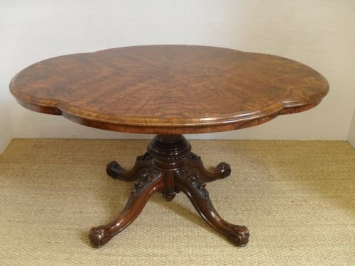 Walnut Centre Table Attributed to Gillows