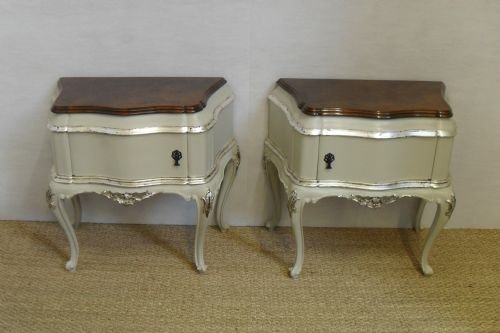 Italian Painted Bedside Cabinets