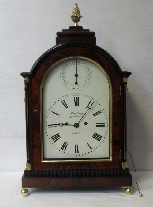 Regency Mahogany Bracket Clock