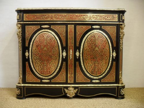 Victorian Boulle Side Cabinet