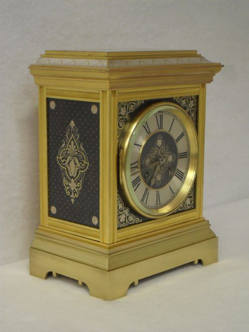 fig 1. Brass Mantel Clock