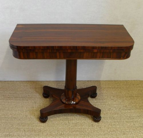 Goncalo Alves Card Table