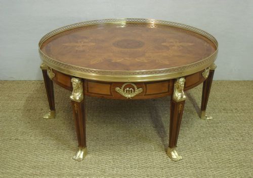 Walnut Inlaid Coffee Table