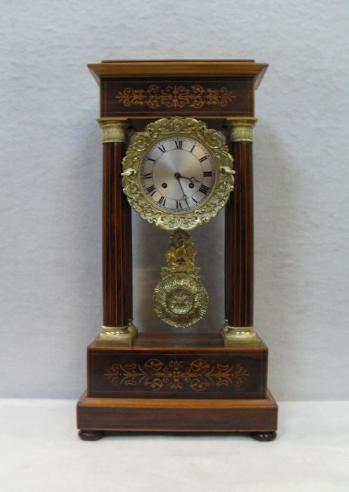 French Portico Mantel Clock