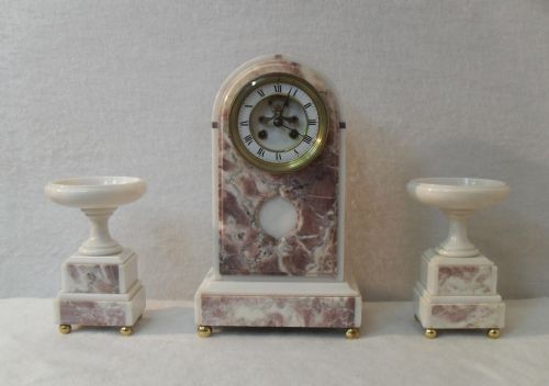 Marble Clock Set