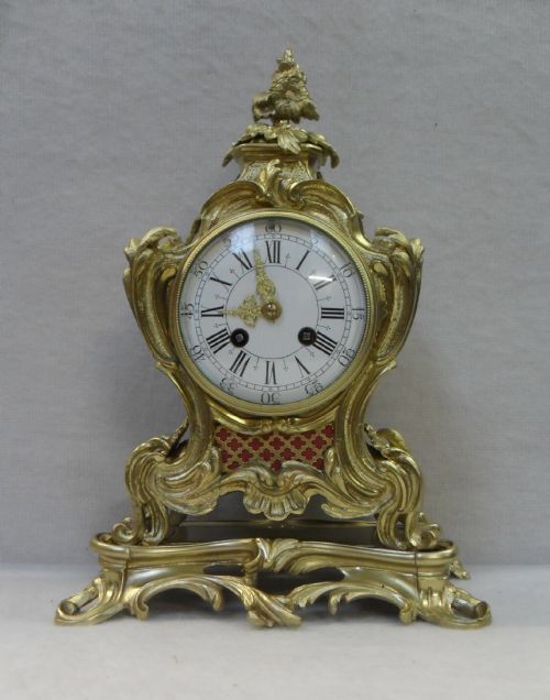 Brass and Gilt Mantel Clock