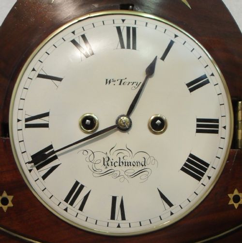 fig 1. Mahogany and Brass Inlaid Bracket Clock