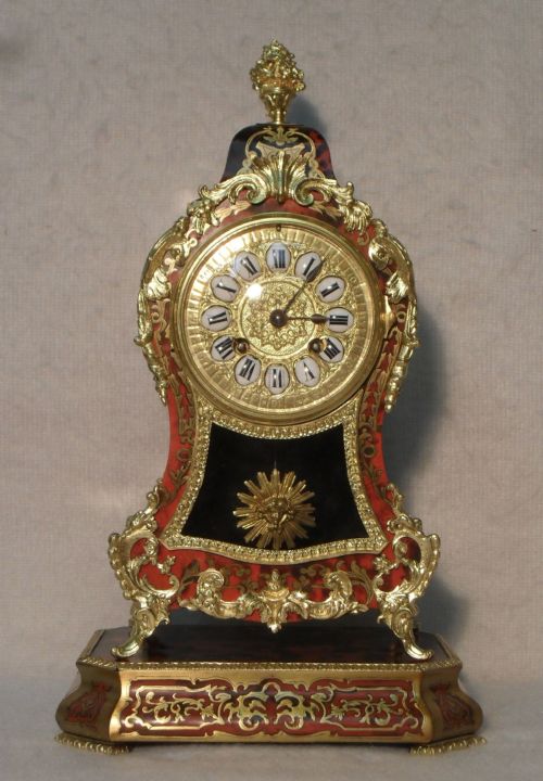 Boulle Mantel Clock on Base