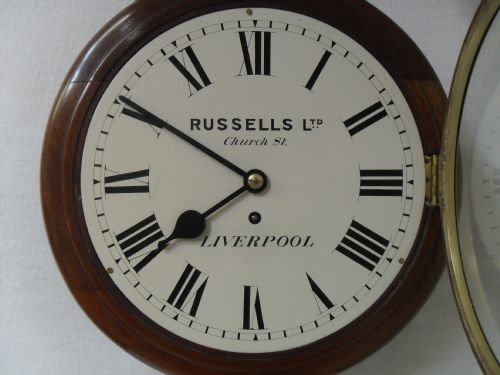 fig 1. Mahogany Dial Wall Clock