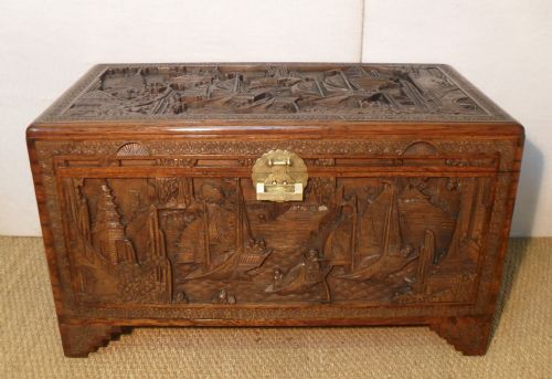 Oriental Camphor Wood Chest