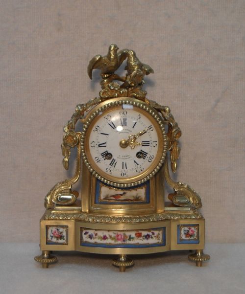 French Ormolu and Gilt Mantel Clock