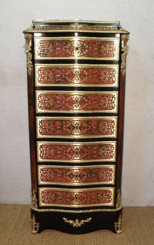 French Boulle Escritoire Writing Cabinet