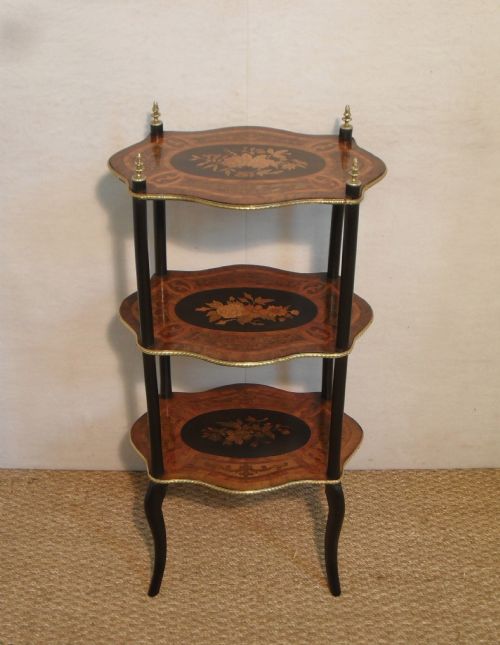 French Marquetry Etagere