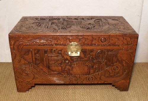 Oriental Camphor Wood Chest