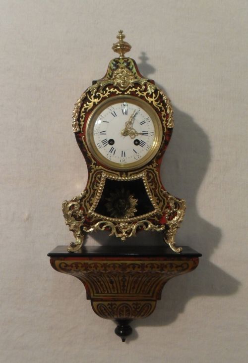 French Boulle Clock on Bracket