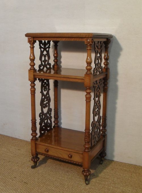 Victorian Walnut Whatnot