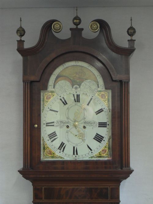 fig 1. Mahogany Longcase Clock