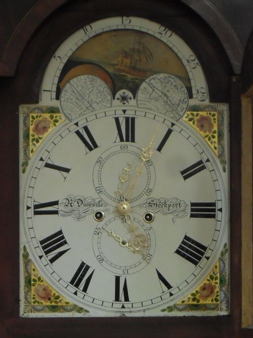 fig 2. Mahogany Longcase Clock
