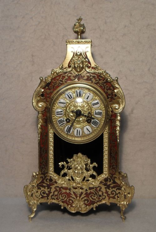 French Boulle Mantel Clock