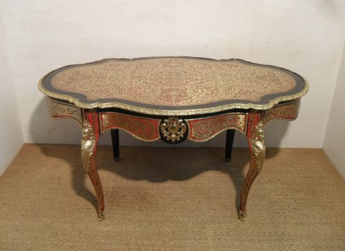 French Boulle Bureau Plat/centre Table