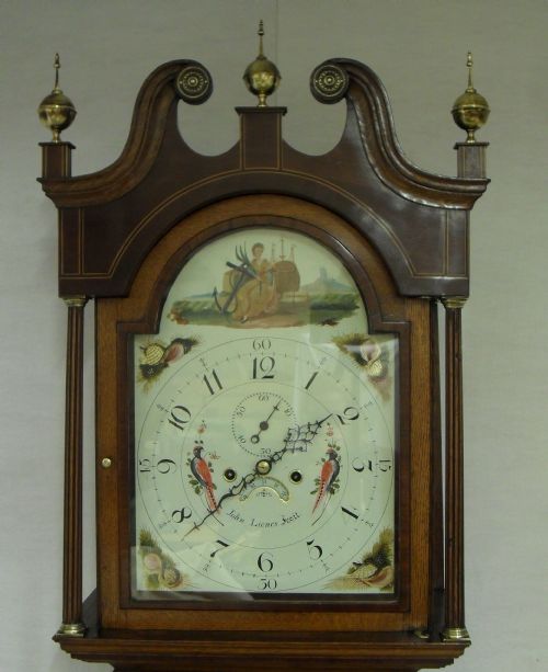 fig 1. Oak Longcase Clock