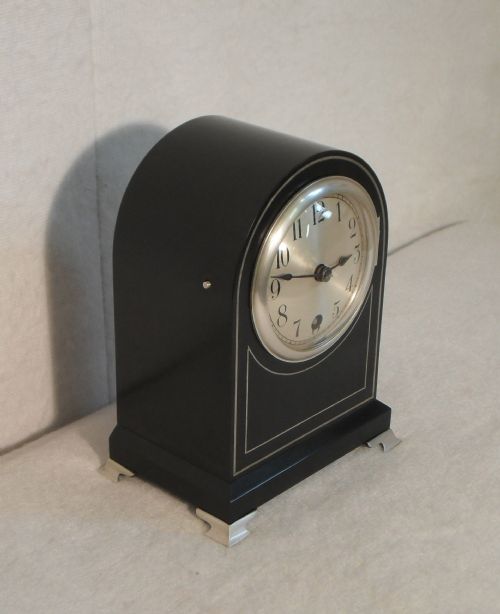 fig 2. Ebony Inlaid Mantel Clock