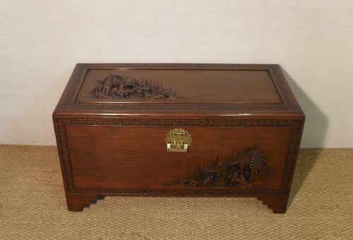Oriental Camphor Wood Chest