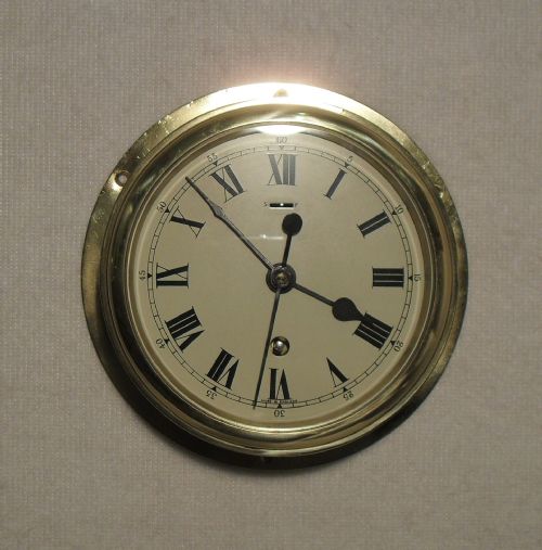 Brass Ships Clock