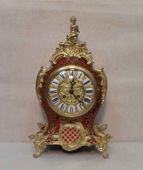 French Boulle Mantel Clock