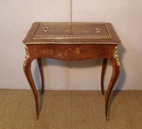 Walnut and Marquetry Jardiniere
