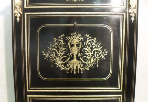 fig 1. French Brass Inlaid Escritoire Writing Cabinet