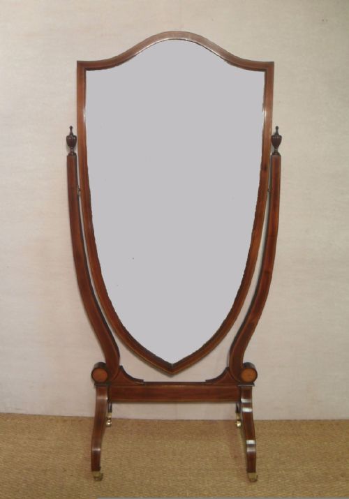 Edwardian Cheval Mirror