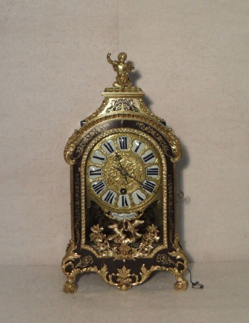 French Boulle Bracket Clock with Verge Escapement