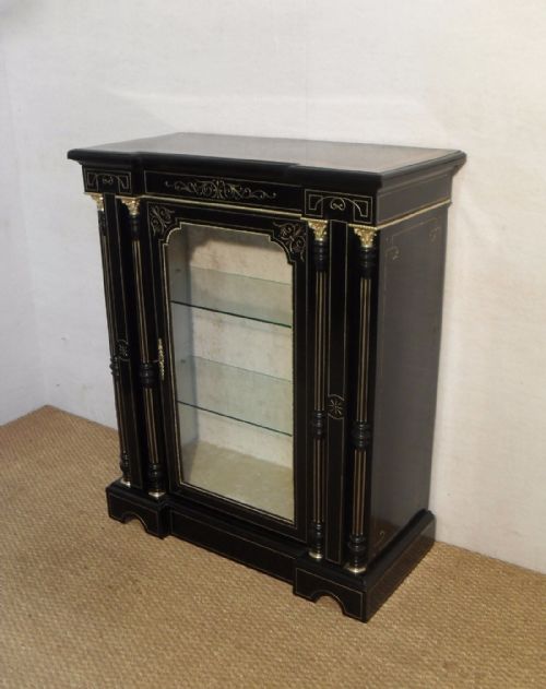 fig 1. Pair of Victorian Display Cabinets / Bookcases