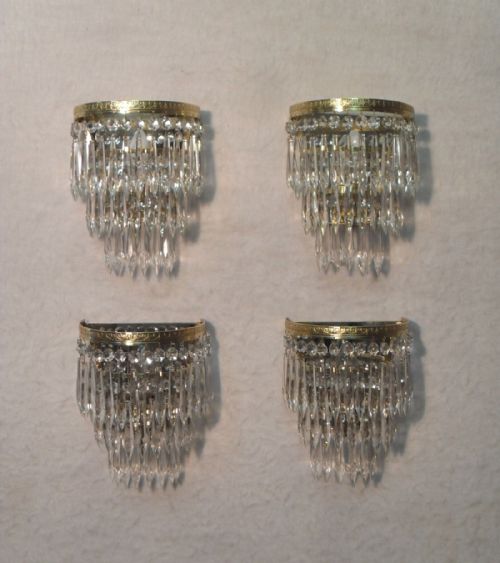 Set of Four Art Deco Wall Lights.