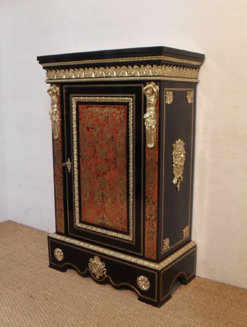 fig 1. Pair of French Boulle Napoleon III Side Cabinets