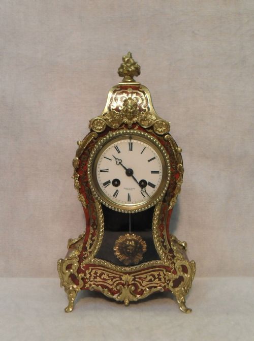 French Boulle Mantel Clock