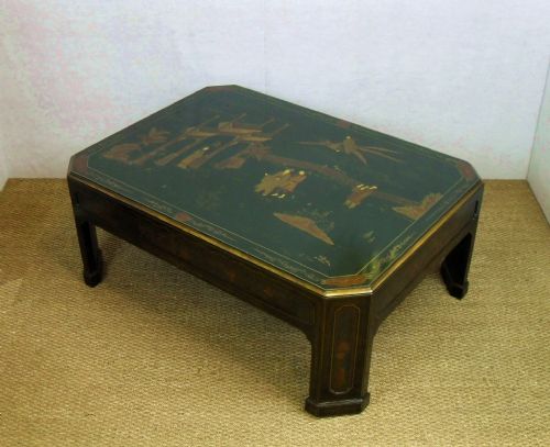 Oriental Chinoiserie Emerald Green Coffee Table