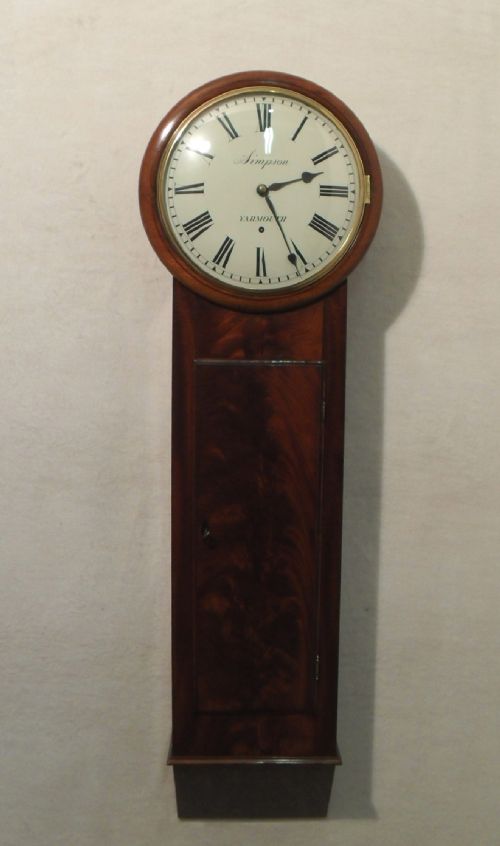 George IV Mahogany Norfolk Wall Clock