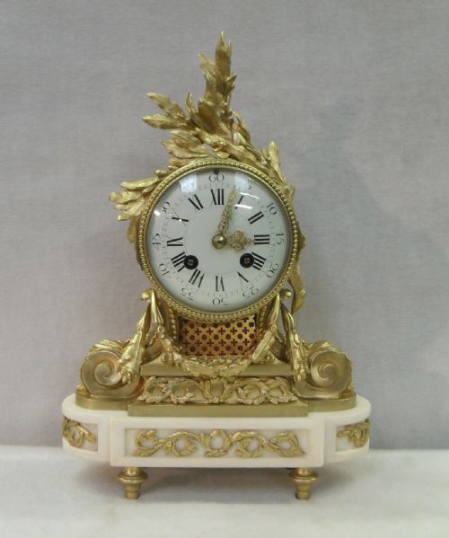 French 19th Century Bronze Gilt Mantel Clock