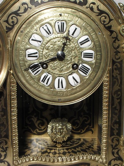 fig 1. French Louis XIV Style Boulle Mantel Clock