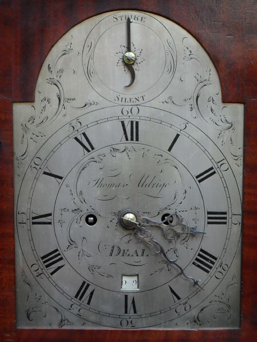 fig 2. George III Figured Mahogany Bracket Clock