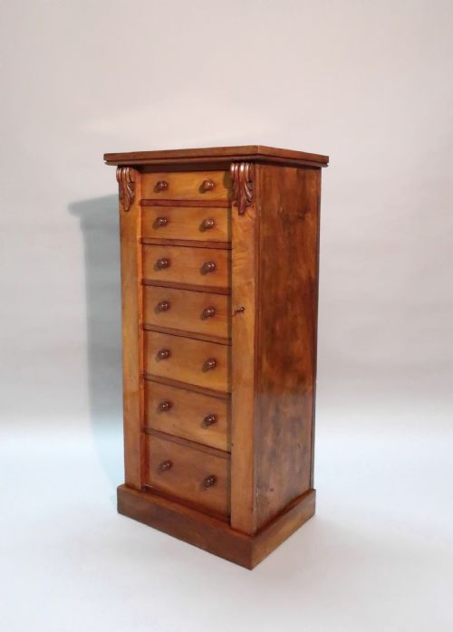 Victorian Walnut Wellington Chest