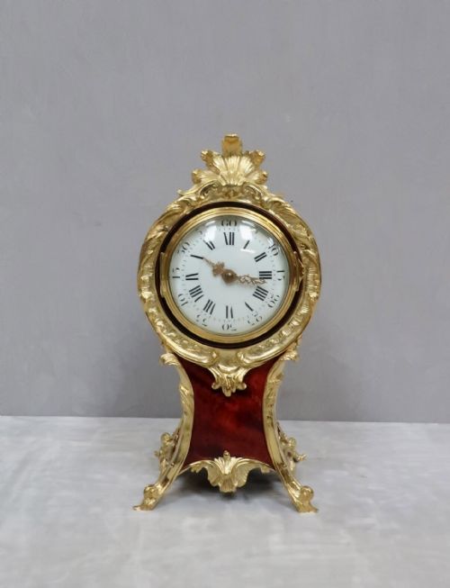 French Belle Epoque Tortoise Shell Mantel Clock Retailed by Maple & Co