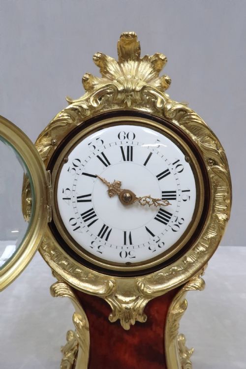 fig 1. French Belle Epoque Tortoise Shell Mantel Clock Retailed by Maple & Co