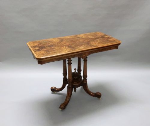 Victorian Figured Walnut Occasional Table