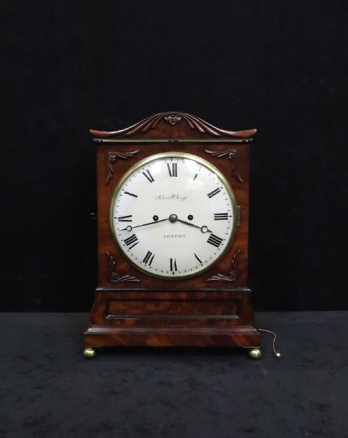 fig 1. William IV Mahogany Bracket Clock by John B Cross